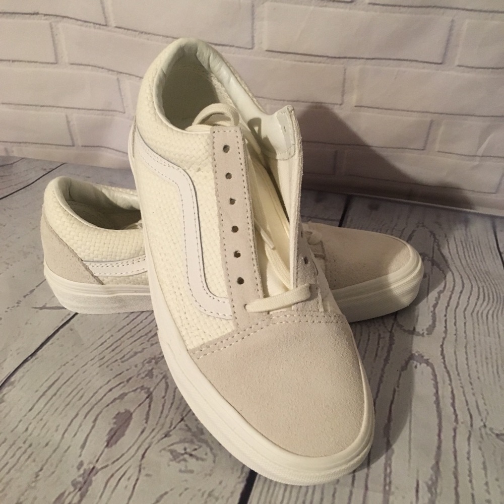 Vans Old School New Woven Marshmallow Sneakers Sz7